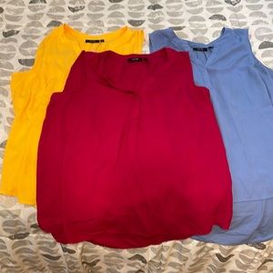 3- Apt 9 flowy sleeveless tops